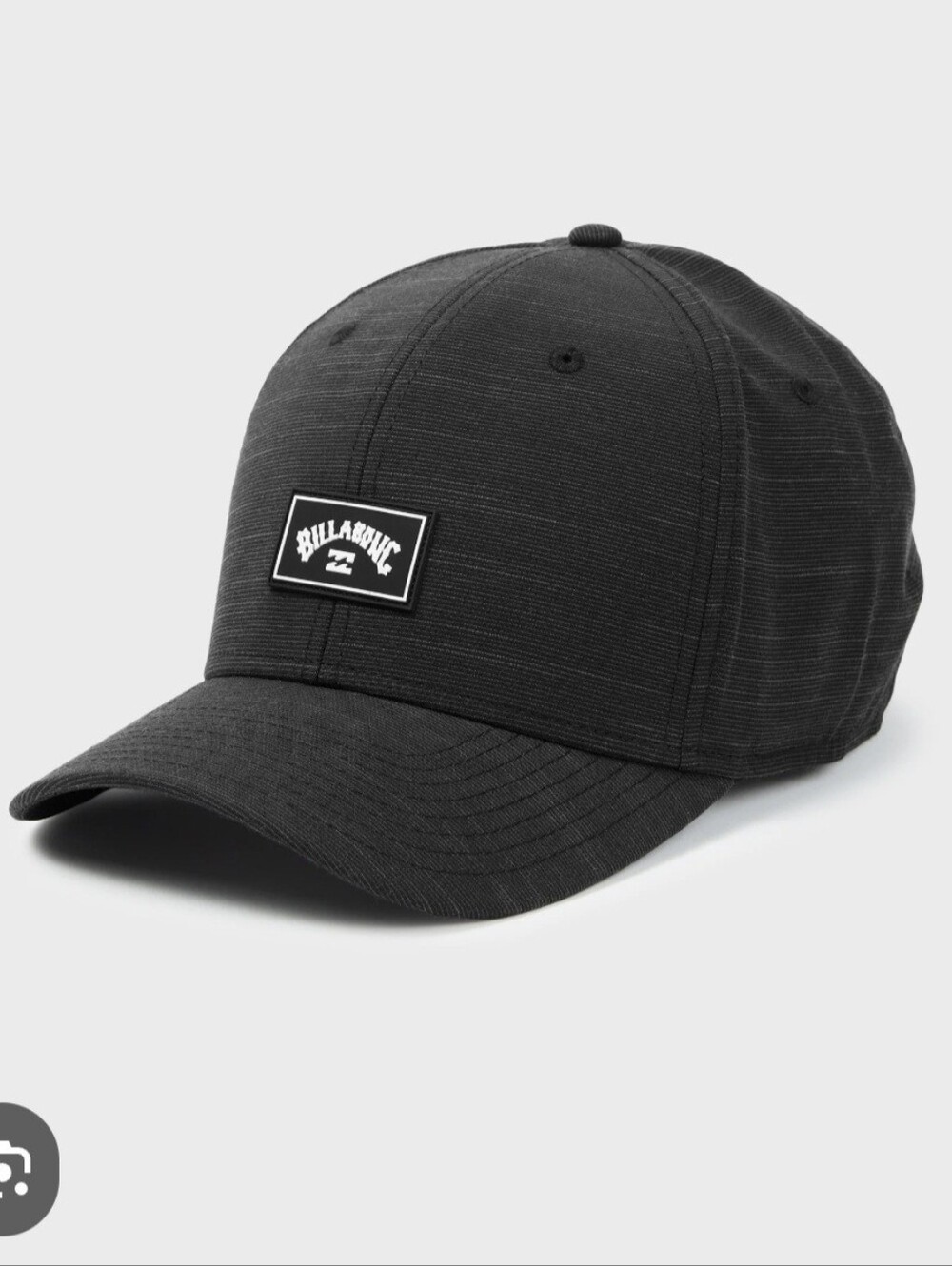 Billabong Surf Logo Crossfire Stretch Flexfit Baseball Cap Size S/M Black Hat